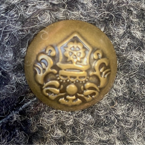 ❤️Laundry by Shelli Segal ❤️ 2. Grey Bouclè Coat w/ Brass buttons, flared style - Picture 16 of 16